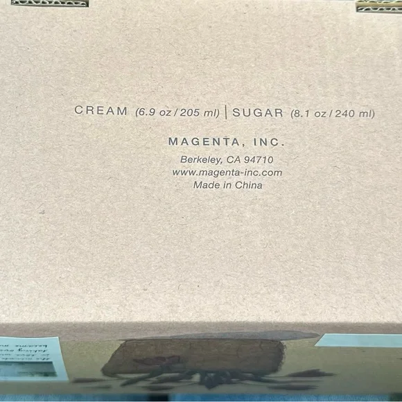 NWT Rae Dunn Cream and Sugar Set - Picture 3 of 3